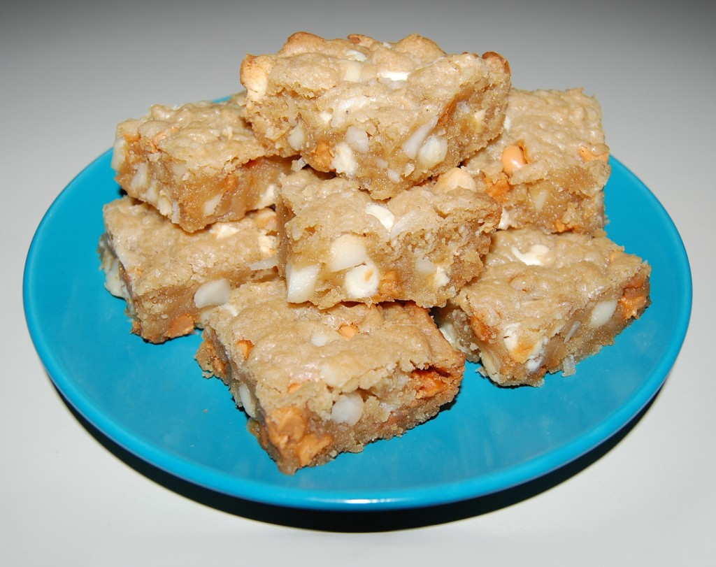 White Chocolate Macadamia Blondies