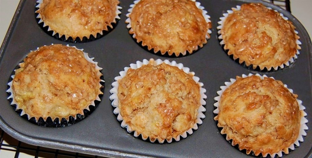 Banana Brickle Muffins 