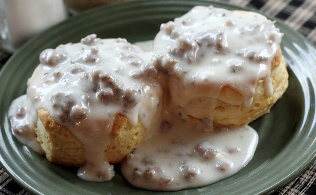 Country Biscuits & Sausage Gravy | Cooking Mamas