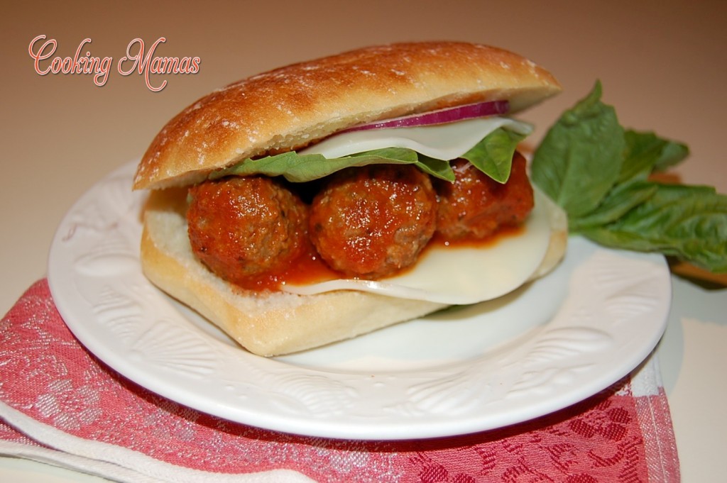 Grilled Ciabata Meatball Sandwiches