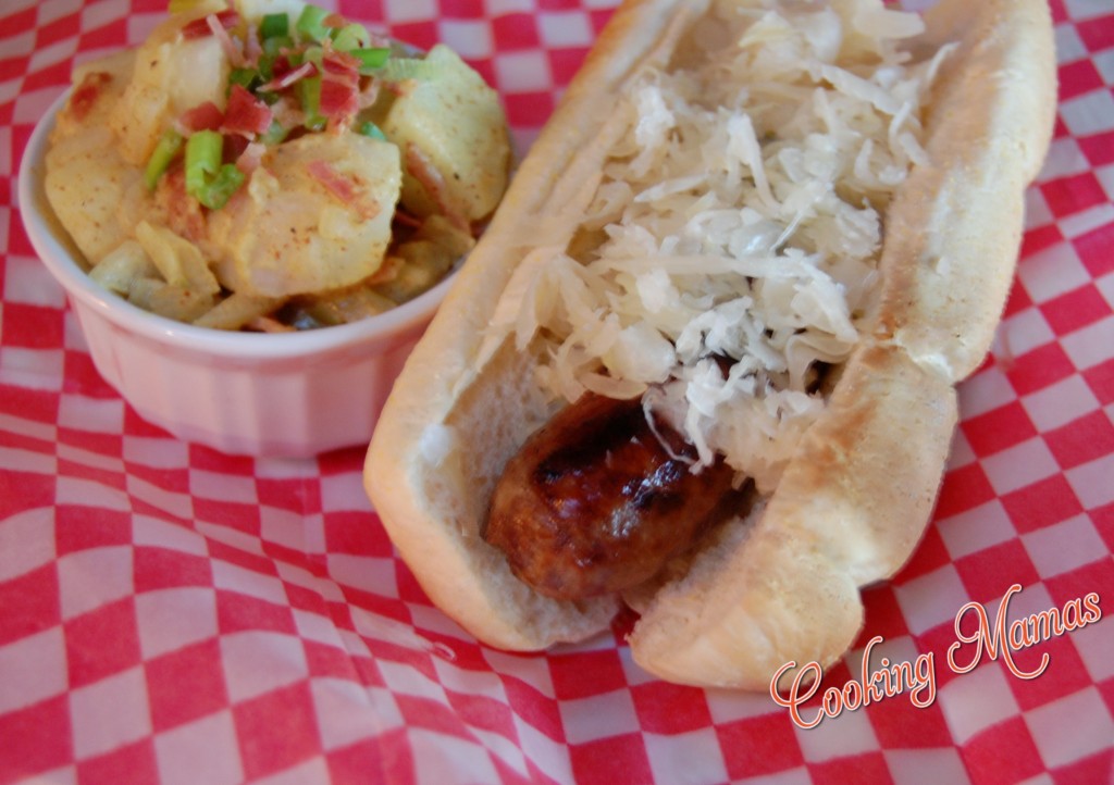 Beer Brats with German Potato Salad