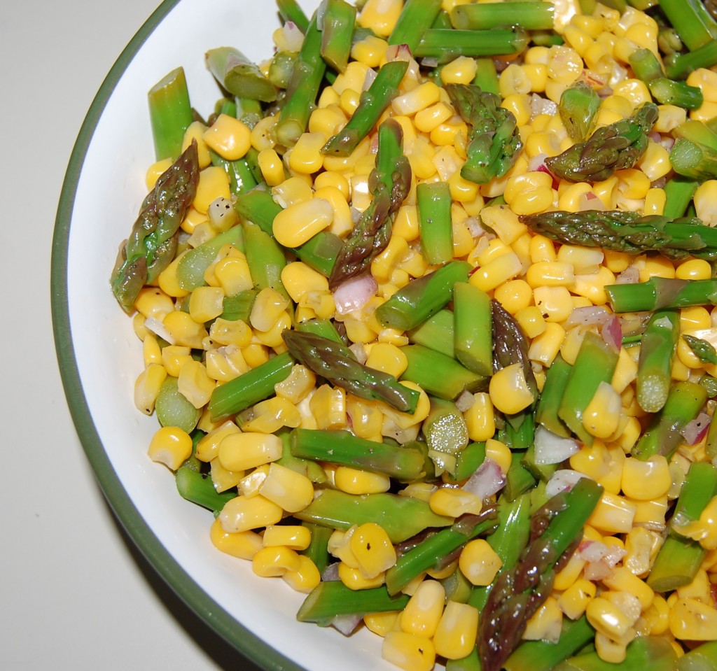 Corn and Asparagus Salad 
