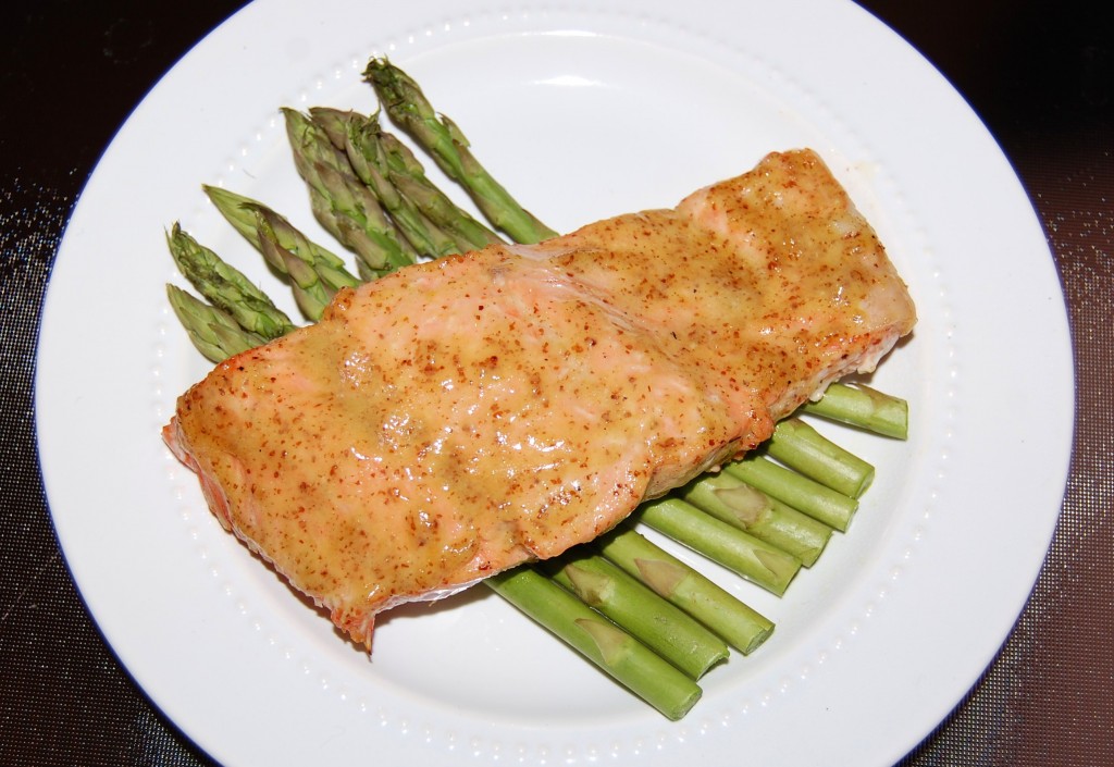 Sweet Mustard Glazed Salmon