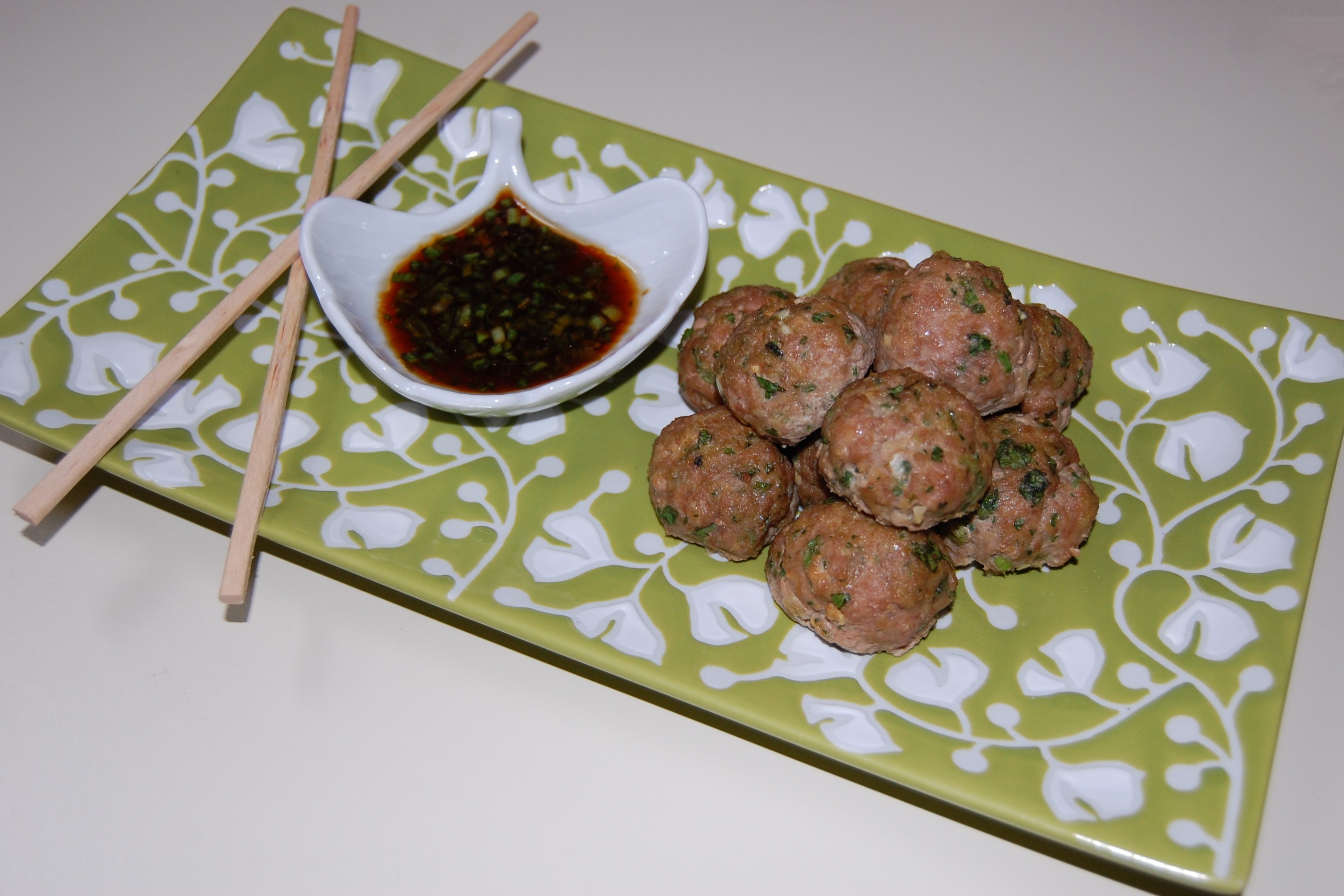 Asian Turkey Meatballs with Lime & Sesame Dipping Sauce Cooking Mamas
