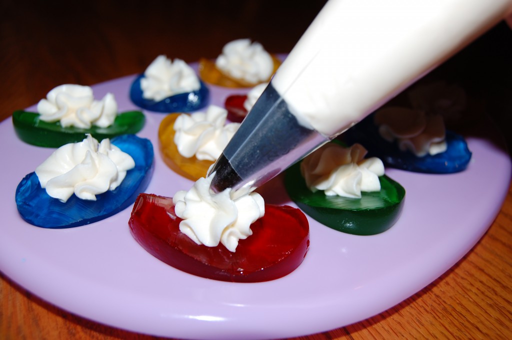 Jello Eggs with Cream Cheese Frosting