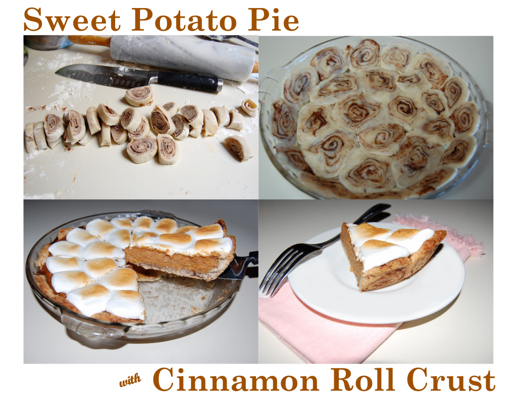 Sweet Potato Pie Cinnamon Roll Crust 