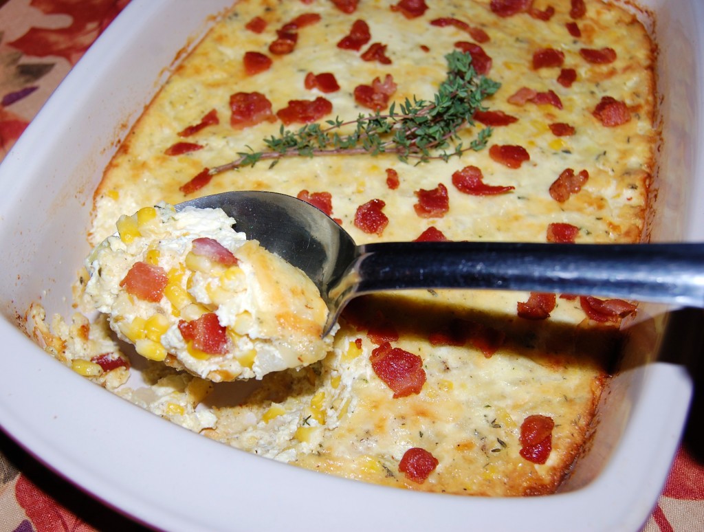 White Cheddar Corn Pudding