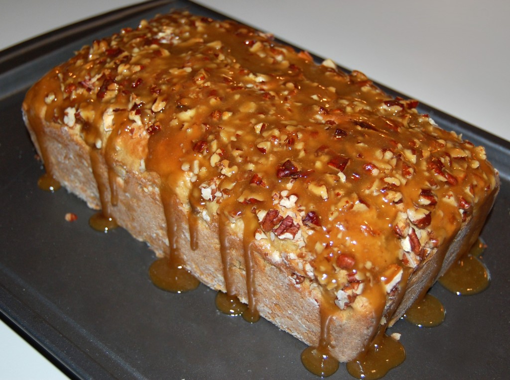 Apple Bread With Praline Topping