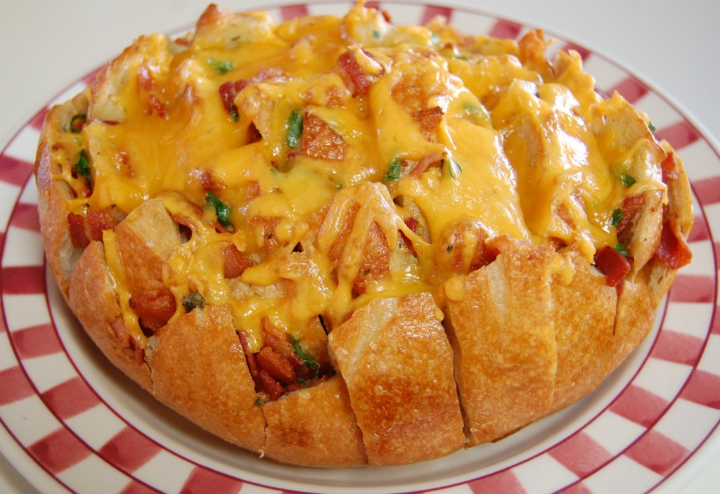 Bacon Cheddar Chive Pull Apart Bread