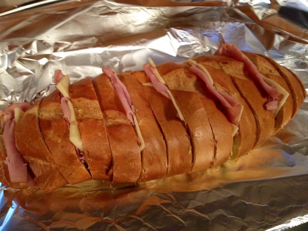 Hot Ham and Cheese Pull Apart Sandwiches