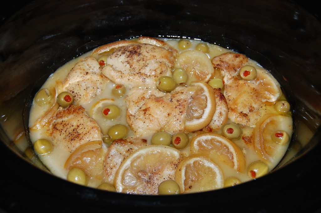 Slow Cooker Lemon Chicken with Green Olives