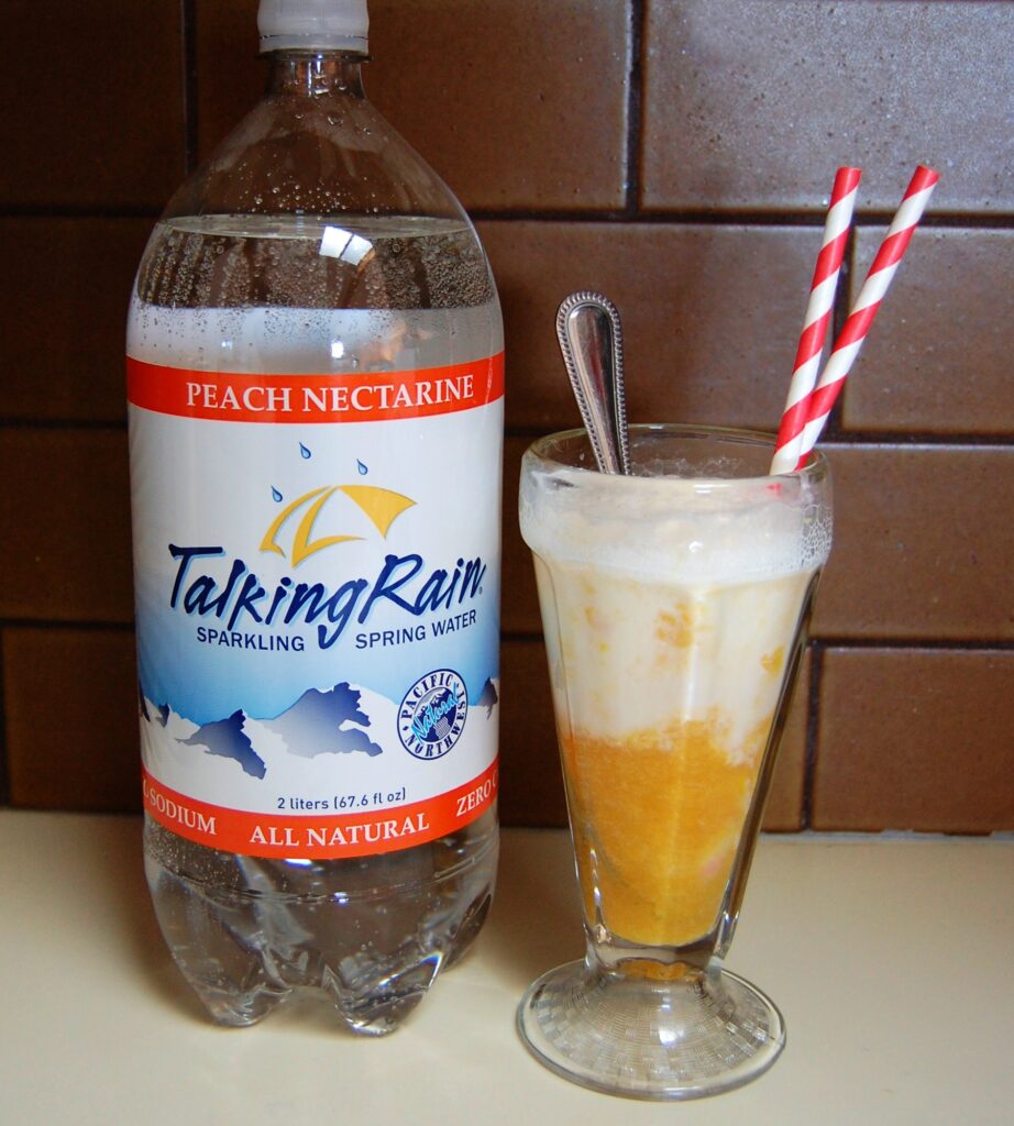 Peach Ice Cream Soda