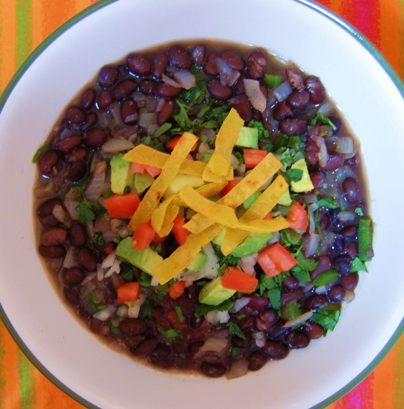 Spicy Black Bean Soup | Cooking Mamas