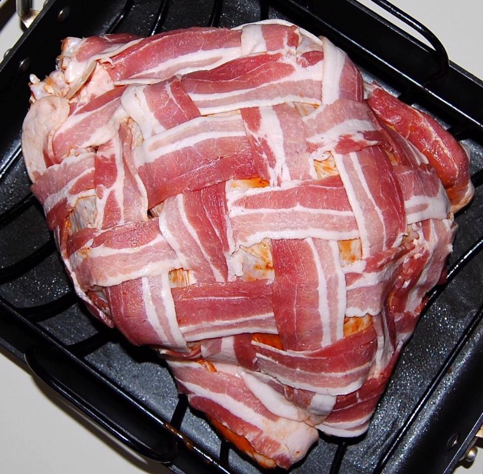 Bacon Wrapped Turkey with Zesty Chipotle and Orange Rub Cooking Mamas