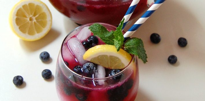 Sparkling Blueberry Lemonade