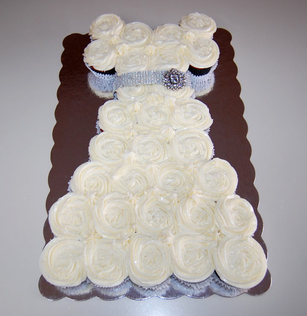 Wedding Dress Cupcake Cake | Cooking Mamas