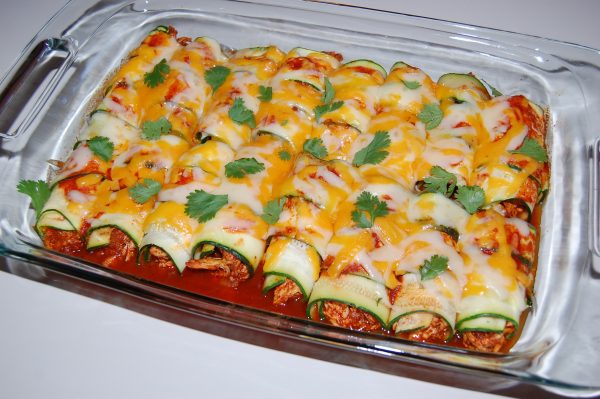 Zucchini Sour Cream Enchiladas