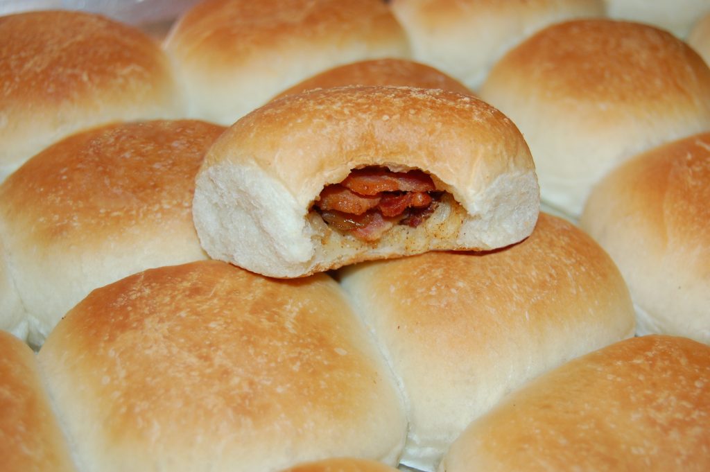 Bacon and Onion Dinner Rolls Cooking Mamas