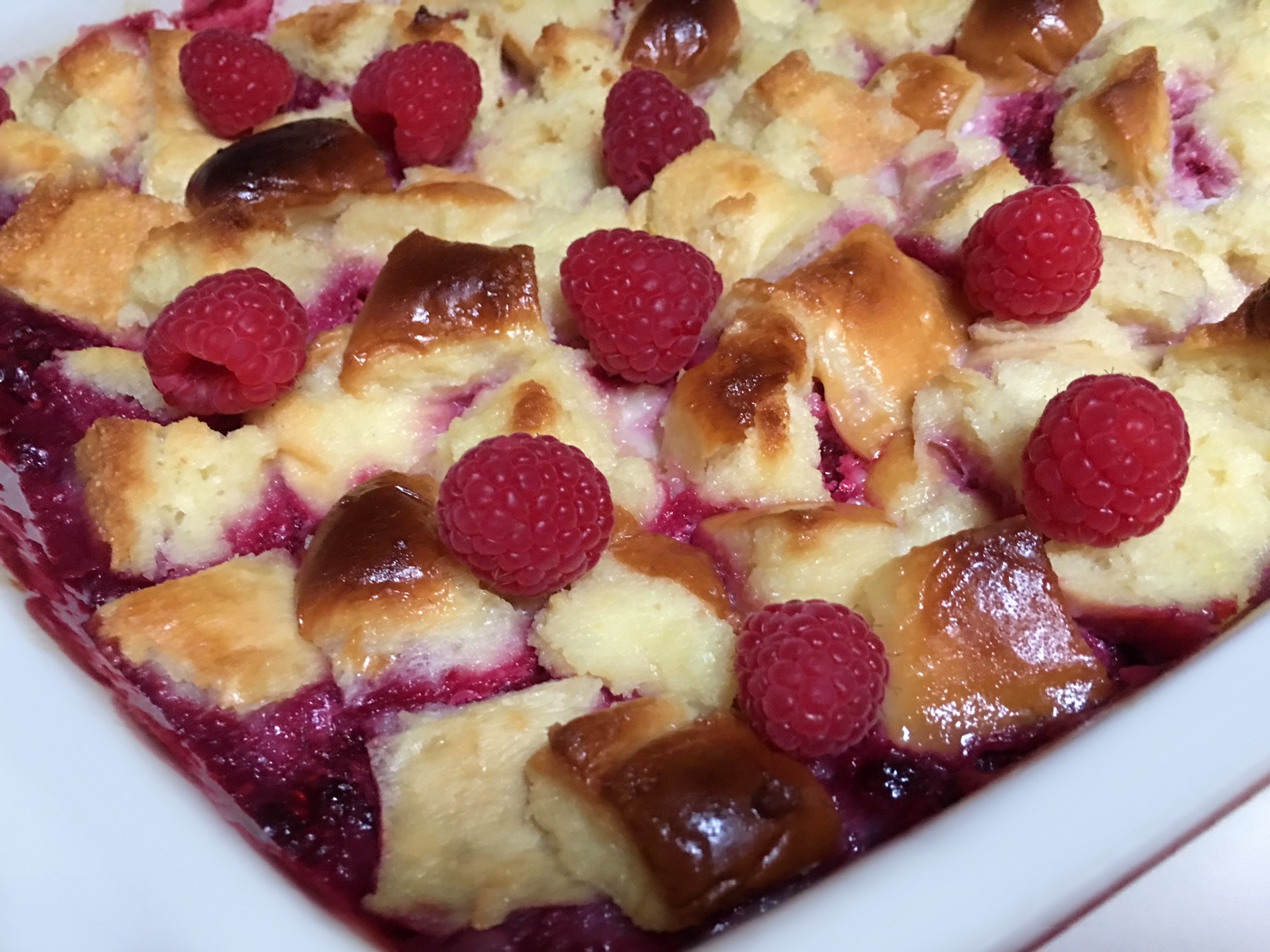 Raspberry Bread Pudding | Cooking Mamas