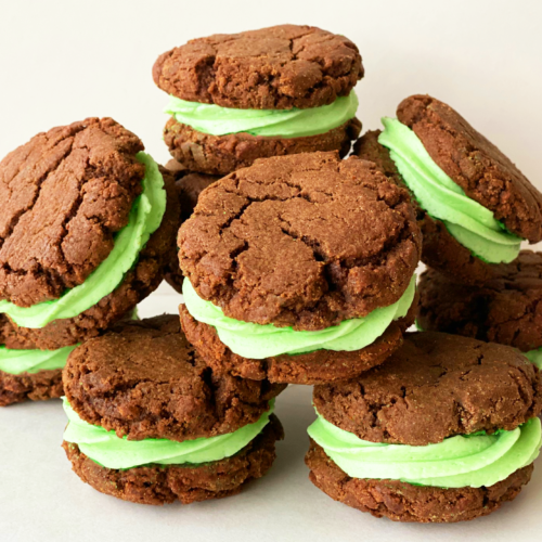 Chocolate Mint Sandwich Cookies Cooking Mamas