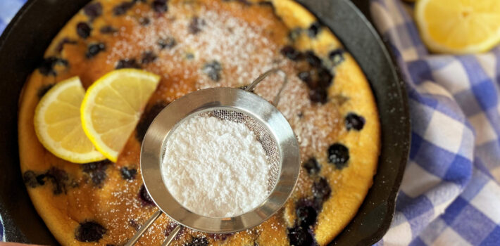 Lemon Blueberry Dutch Baby