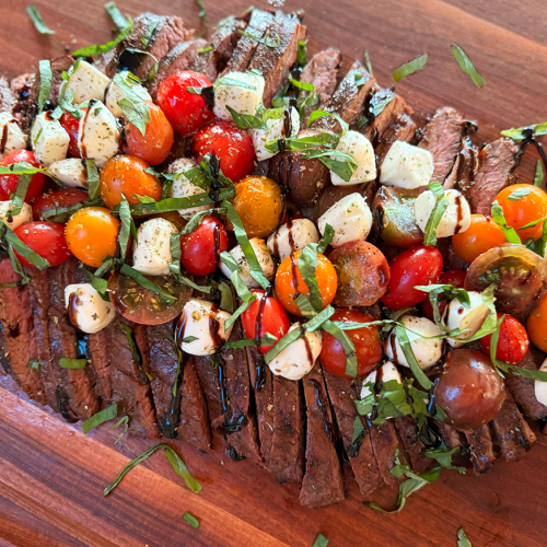 Grilled Flank Steak with Balsamic Caprese Twist: A Culinary Journey ...